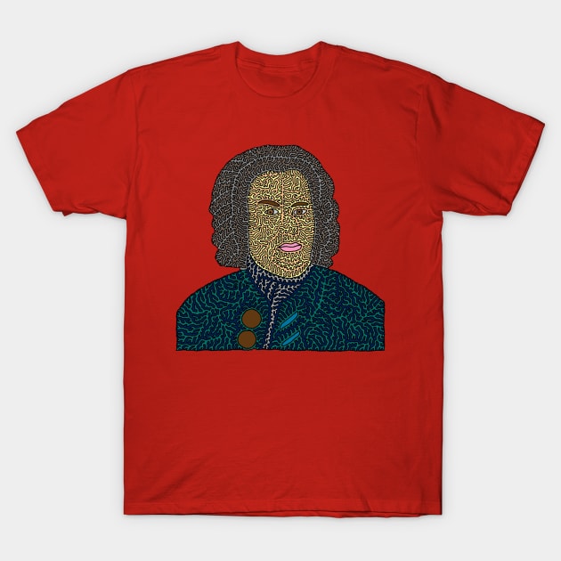 Bach Portrait T-Shirt by NightserFineArts